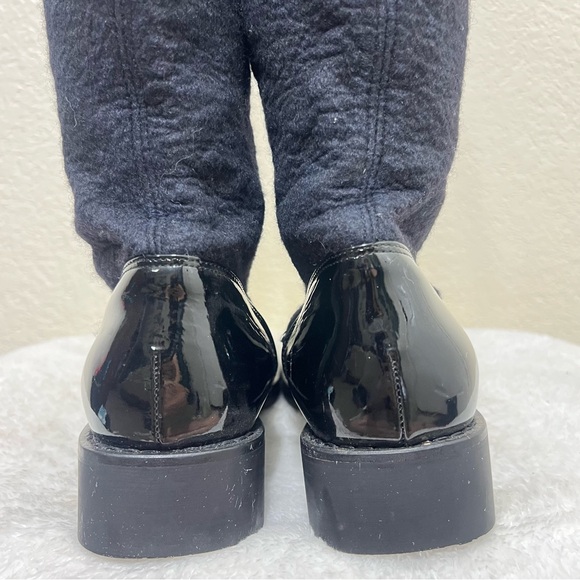 Keyte KTe Wool Boots Plaid Lining Fold Over Patent Leather Size 40 EU - Picture 7 of 16
